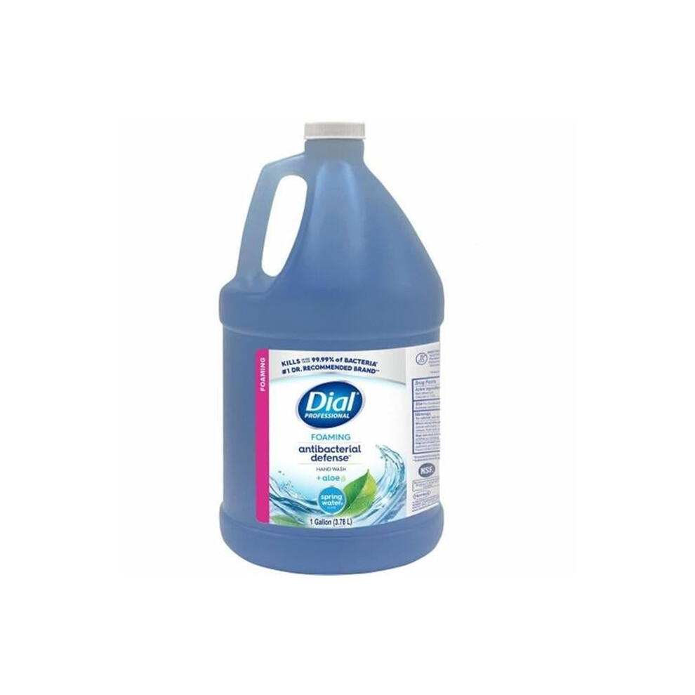 Dial Dia35458ct 1 Gal Spring Water Hygienic Foaming Hand Wash Soap, Blue - Case Of 4