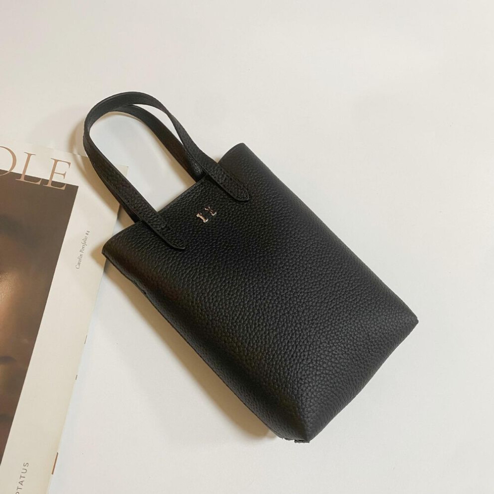 (black) "2024 Retro Leather Women's Mini Crossbody Phone Bag