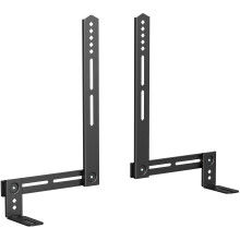 USX MOUNT Soundbar-Halterung, Soundbar-TV-Halterung zur Montage ber oder unter dem Fernseher, Soundbar-Halterung, bis zu 6 kg, zwei abnehmbare u