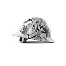 LANON Schutzhelm mit voller Krempe, OSHA-Baugenehmigung, Premium-Anthrazit-Design, FRP-Schutzhelm mit 4-Punkt-Ratschenaufhngung, Klasse C