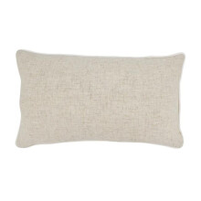 Saro Lifestyle 7310.W1220BP 20 in. Toscana Daydream Poly Filled Poly Filled Throw Pillow with Piping, White
