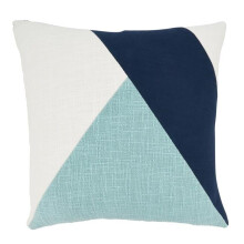 Saro Lifestyle 3124.A20SP 20 in. Geometric Color Burst Poly Filled Throw Pillow, Aqua