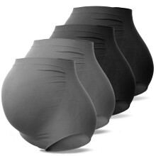 SUNNYBUY Womens Maternity High Waist Underwear Pregnancy Seamless Soft