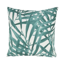 Saro Lifestyle 2353.G18SP 18 in. Fern Foliage Outdoor Poly Filled Square Throw Pillow, Green