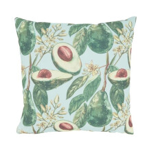 Saro Lifestyle 2358.G18SP 18 in. Fresh Harvest Avocado Haven Outdoor Poly Filled Square Throw Pillow, Green
