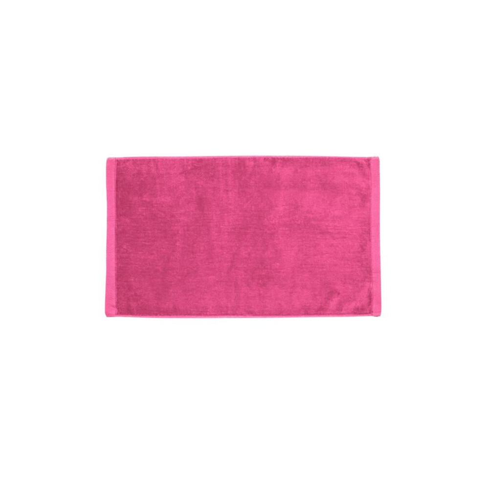 Photos - Yoga Towelsoft HandTowel-GV1201-HPNK Premium 100 Percent Cotton Terry Velour Hand Face Sports Gym Towel - 16 x 26 in. - Hot Pink