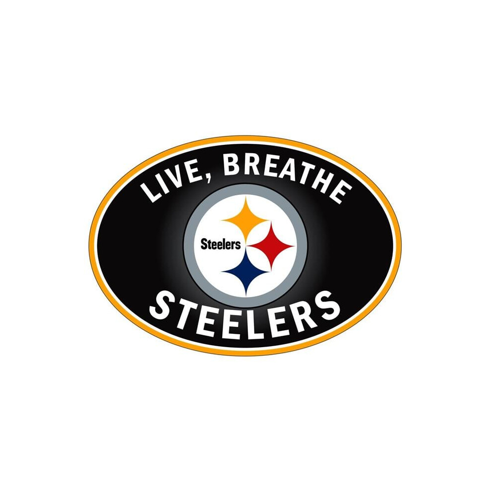 Siskiyou Sports Flbd160 Nfl Pittsburgh Steelers Live-Breath Auto Decal - One Size 754603341014
