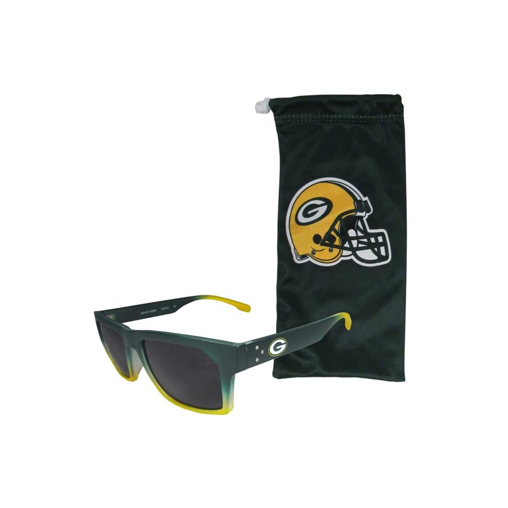 Siskiyousports Siskiyou Sports Ffsg115eb Bay Packers Sportsfarer Sunglasses & Bag Set - One Size Green