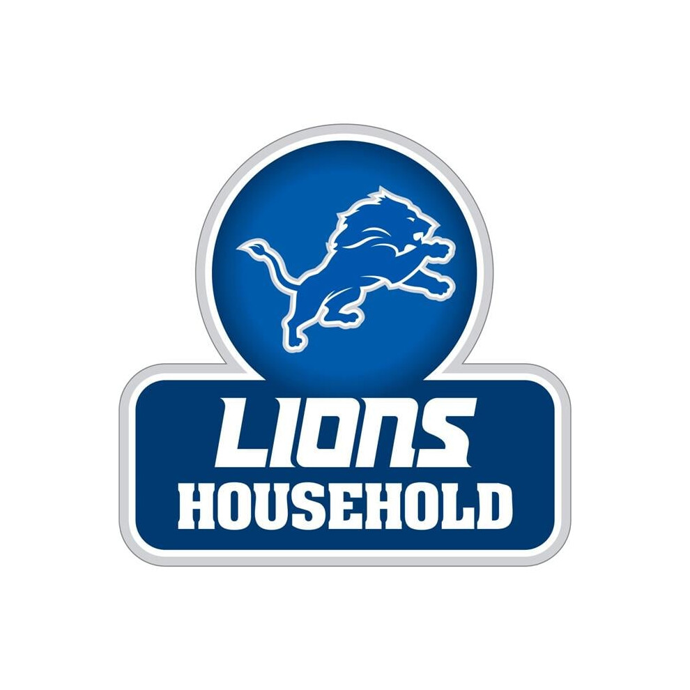 Siskiyou Sports Fhhd105 Nfl Detroit Lions Household Auto Decal - One Size 754603443381