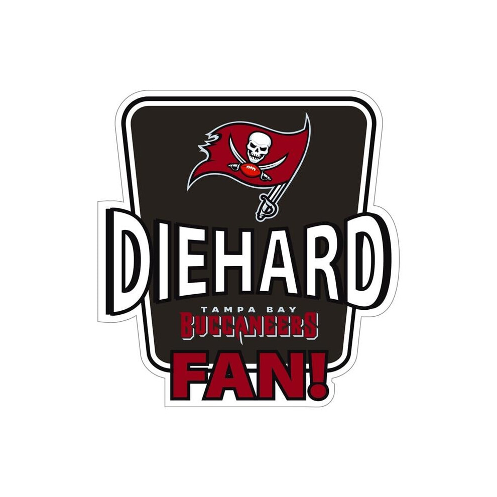 Siskiyou Sports Fdhd030 Nfl Tampa Bay Buccaneers Die-Hard Fan Auto Decal - One Size 754603594212