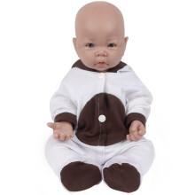 Vollence 17 pouces Full Silicone Baby Doll pas en vinyle Poupes de poupes ouvertes raliste Reborn Baby Doll Real Baby Doll Baby Polls - Fille