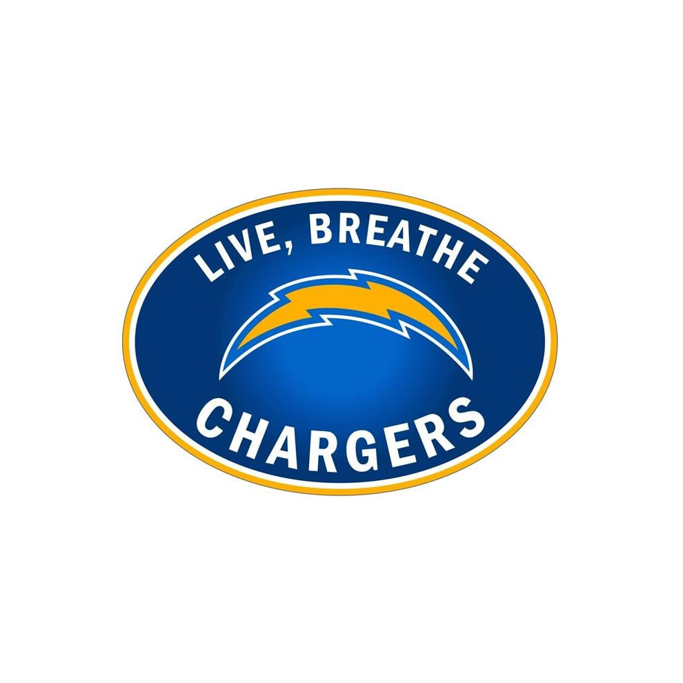 Siskiyou Sports Flbd040 Nfl Los Angeles Chargers Live-Breath Auto Decal - One Size 754603366505