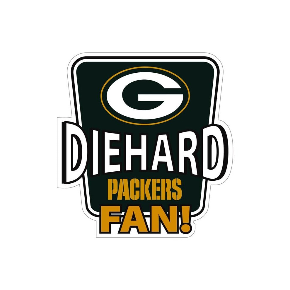 Siskiyou Sports Fdhd115 Nfl Bay Packers Die-Hard Fan Auto Decal - One Size Green 754603874925