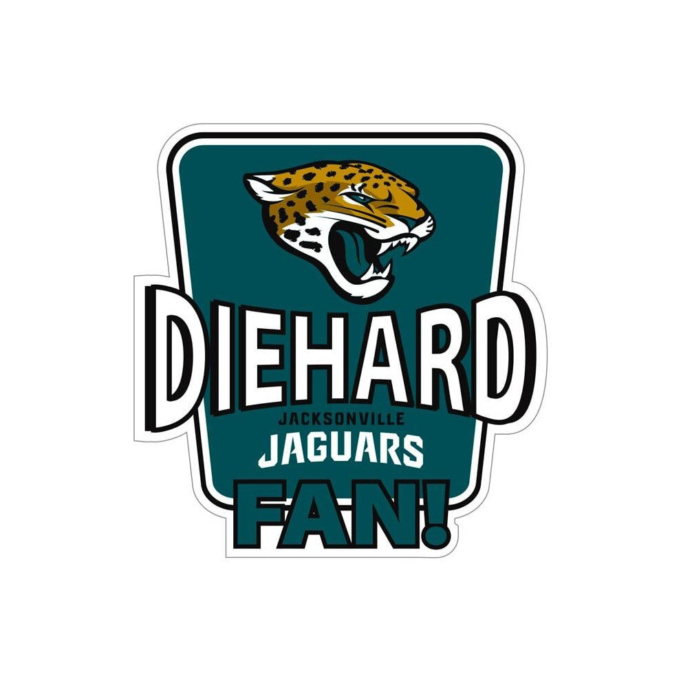 Siskiyou Sports Fdhd175 Nfl Jacksonville Jaguars Die-Hard Fan Auto Decal - One Size 754603874512