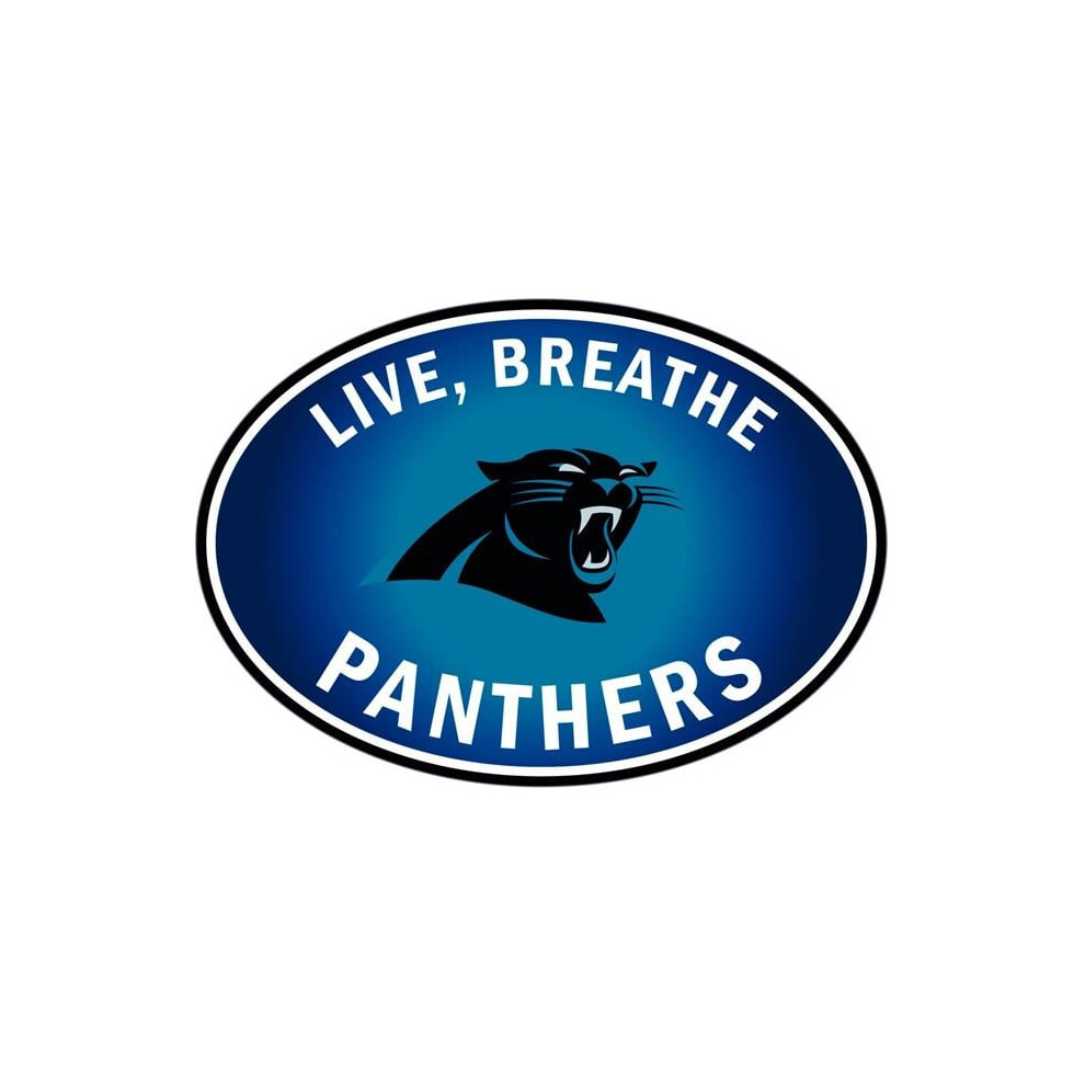Siskiyou Sports Flbd170 Nfl Carolina Panthers Live-Breath Auto Decal - One Size 754603833892