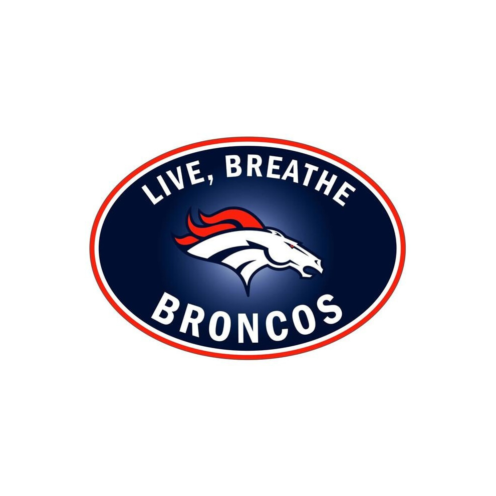 Siskiyou Sports Flbd020 Nfl Denver Broncos Live-Breath Auto Decal - One Size 754603679162