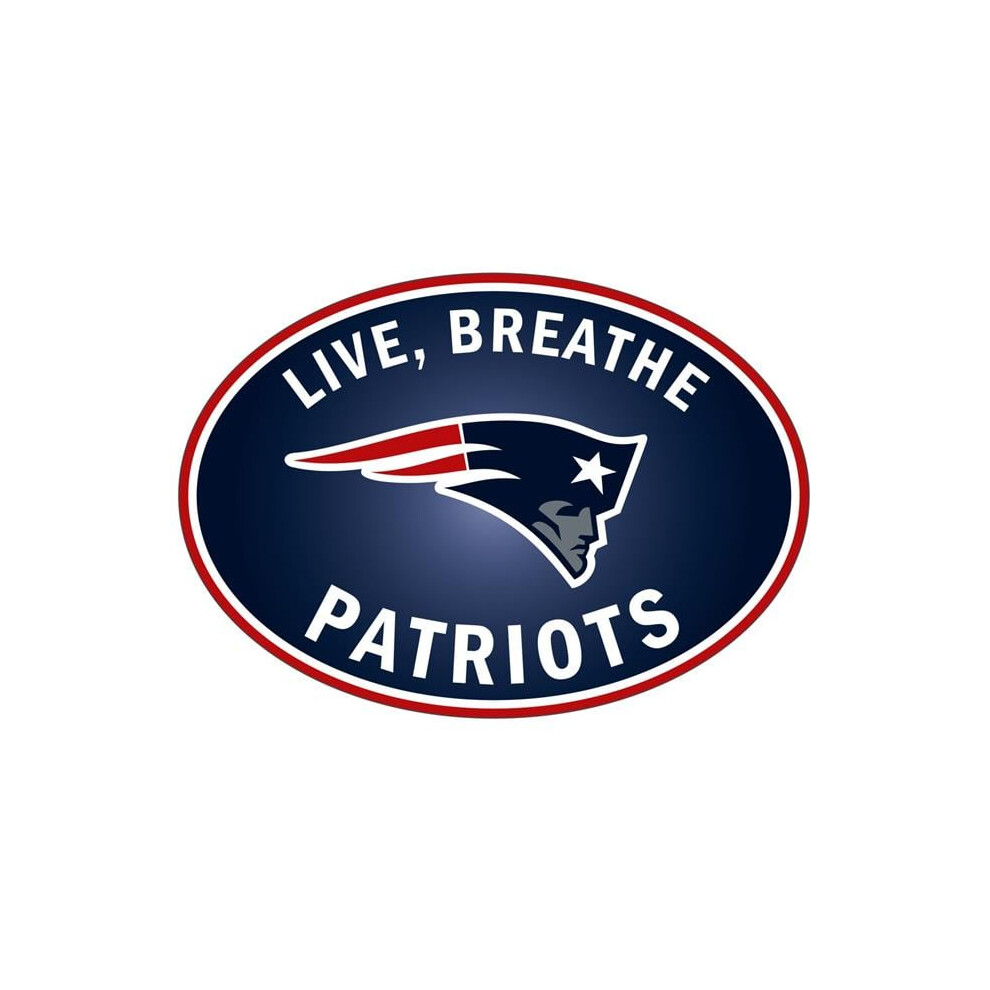Siskiyou Sports Flbd120 Nfl England Patriots Live-Breath Auto Decal - One Size 754603341106