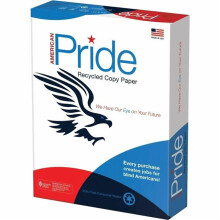 American Pride ASLAM851120 8.5 x 11 in. Recycled Copy Paper - White - Letter Size - Pack of 10