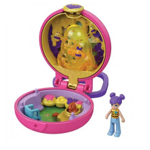 Polly Pocket Beekeeper Compact with Removable Beehive Surprise Reveals Photo Customization Micro Doll with 5 Movable Joints Great Gift for Ages 4