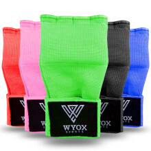 Wyox Boxing Hand Wraps Gel Knuckle Polstred Inner Elastic Quick Wraps Fist Protection Boxing Handsker til kvindelige mænd Håndledsindpakning MMA