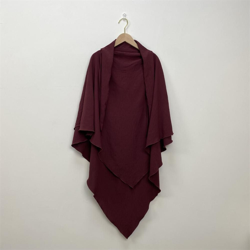 (dark red, One Size) "Middle East Dubai Türkiye Solid Color Head Scarf 2307: Hot Sale
