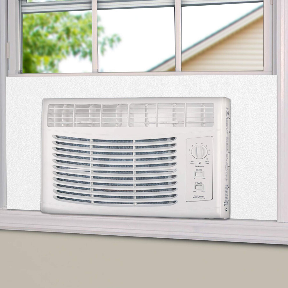 Bjade's Window Air Conditioner Side Insulated Foam Panel One-Piece Full Surround Insulation Panels Window Seal Kit Summer And Winter Heat And Draft 726756663688