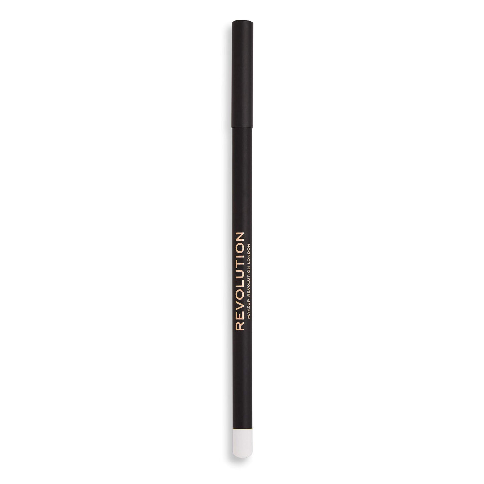 Makeup Revolution Eyeliner  Eyeliner Pencil  Highly Pigmented  Create Smokey Eye Looks  Vegan & Cruelty-Free  White  1.3g