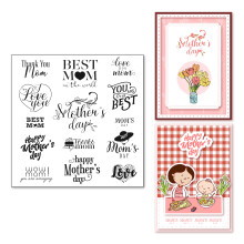 Arrietty Moederdag Duidelijke Stempel Zin Woorden Moeder Dag Groeten Siliconen Duidelijke Stempel Zeehonden voor Kaarten Maken Scrapbooking Album Dec