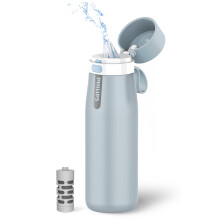 PHILIPS Filtered Water Bottle  Insulated Stainless Steel Water Purifier Bottle for Daily Life & Travel  BPA Free with GoZero Everyday Filter for Clean
