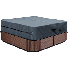 UCEDER Whirlpool-Abdeckkappe, strapazierfähiges Polyester (tatsächliche Größe 93 x 93 x 20 Zoll, passend für 91 x 91 x 20 Zoll), Spa-Sonnenschutz