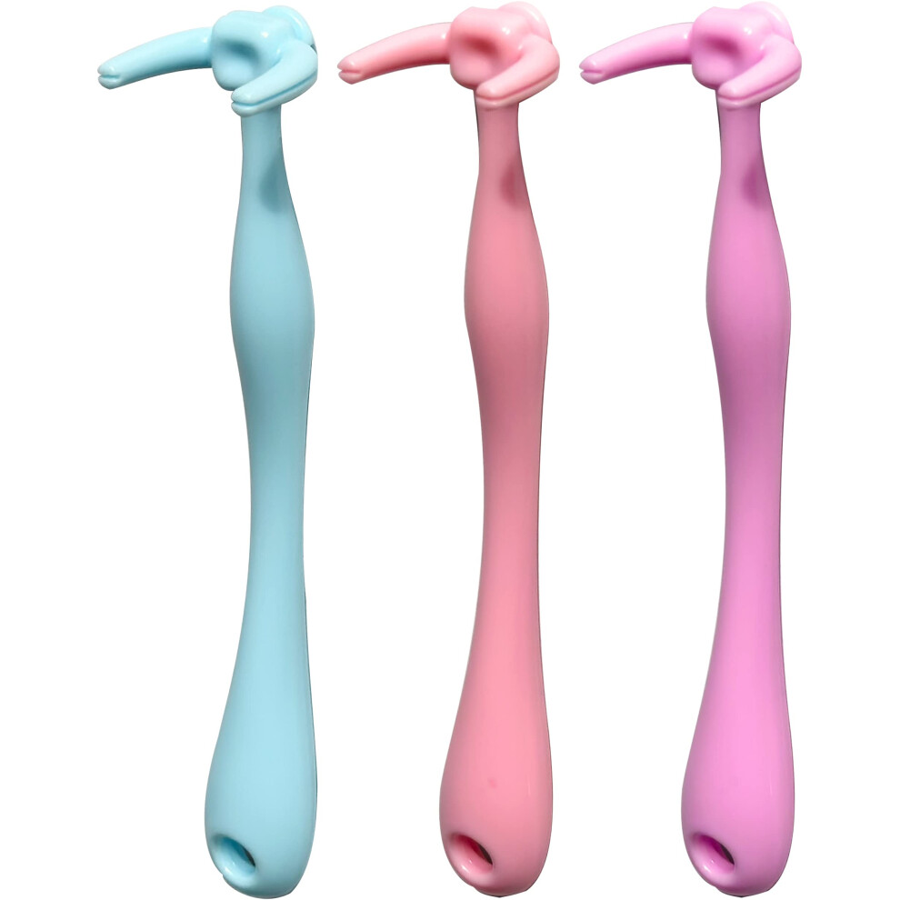 Yapoola Zahnseidegriff Mit Farbenfrohem Design, 3 Stuck, Fur Erwachsene Und Kinder, Zahnreinigung, Interdentalburste, Geschmacksneutrale Zahnseid-image