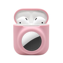 fr Airtag-Hlle, kompatibel mit Airpods, Item-Finder-Abdeckung, Hlle fr Kopfhrerhllen, Silikon, GPS-Tracker-Abdeckung, Halter, weich, stofest,