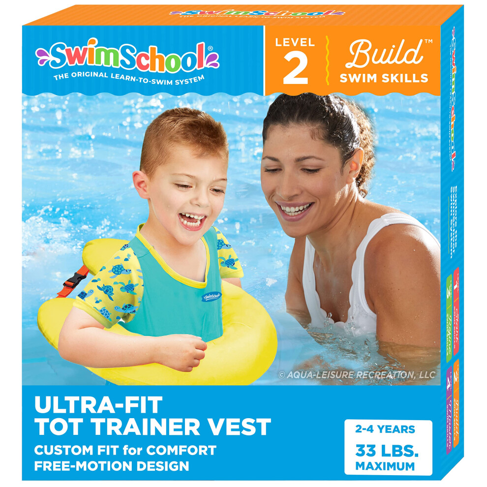 Gilet De Natation Swimschool Ultra Swim Trainer - Gilet De Natation Robuste Pour Tout-Petits - Design Confortable Ajusté Avec SièGe De SéCurité R-image