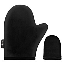 b.tan Face + Body Self Tanning Mitt Kit | Face & Body Mitt Bundle - Streak-Free  Velvety Soft  Reusable & Washable Self Tanner Mitt for Sunl