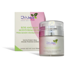 J'S NATUURLIJKE SCHOONHEID WAAR REAL IS REAL Ongeraffineerde roos en alo?vera Moisturizing Rush 99 Hr Renew Hydration Geheel natuurlijke en veganisti
