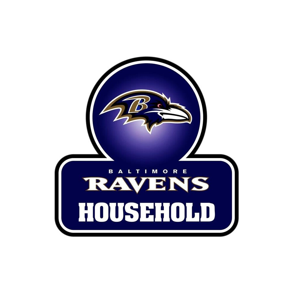 Siskiyou Sports Fhhd180 Nfl Baltimore Ravens Household Auto Decal - One Size 754603445491