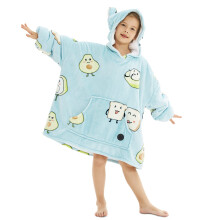 THREE POODLE Wearable Blanket Hoodie Glow in The Dark Oversized Hoodie Blanket Sherpa Hooded Blanket Sweatshirt for Adults Women Men Kids Cozy Gift