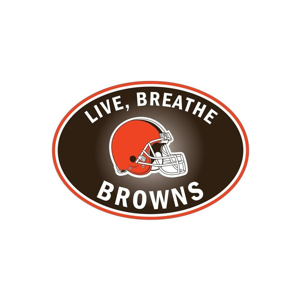 Siskiyou Sports Flbd025 Nfl Cleveland Browns Live-Breath Auto Decal - One Size 754603833915