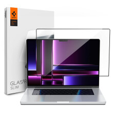 Spigen Displayschutz aus geh   rtetem Glas [GlasTR Slim] Entwickelt f   r MacBook Pro 16 Zoll (M3 / M3 Pro / M3 Max / M2 Pro / M2 Max / M1 Pro / M1