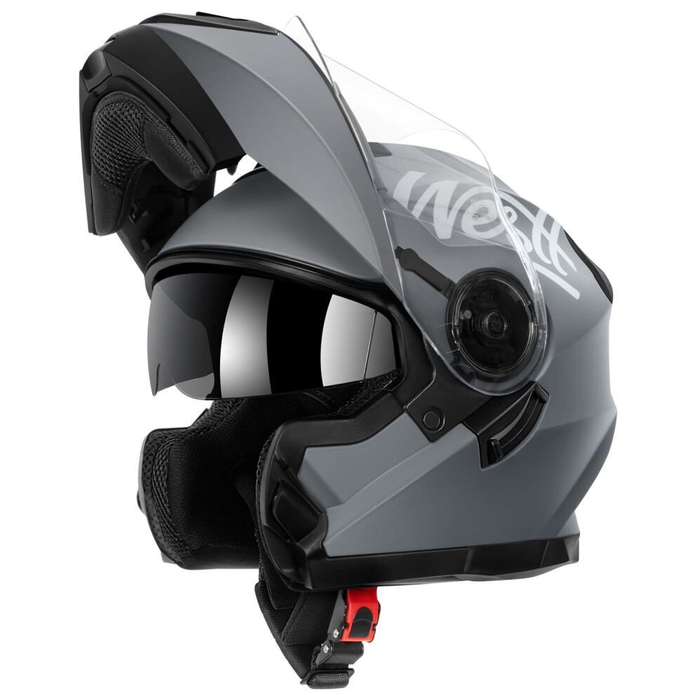Photos - Motorcycle Helmet Westt DOT Helmets for Motorcycles - Open Face  Dual V W-203G-M