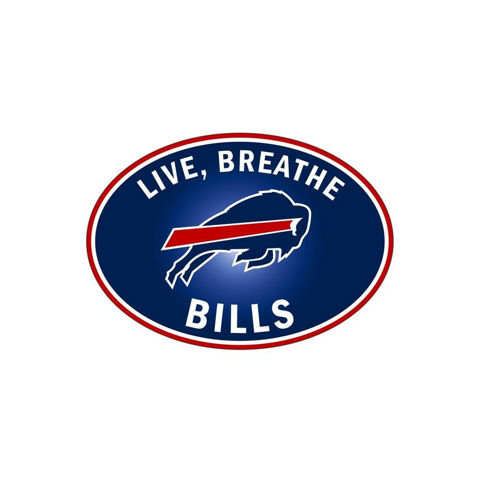 Siskiyou Sports Flbd015 Nfl Buffalo Bills Live-Breath Auto Decal - One Size 754603679483