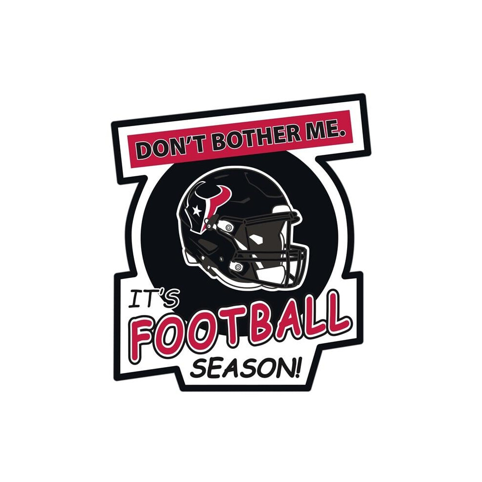 Siskiyou Sports Fdbd190 Unisex Nfl Houston Texans Do Not Bother Me Auto Decal 754603204579