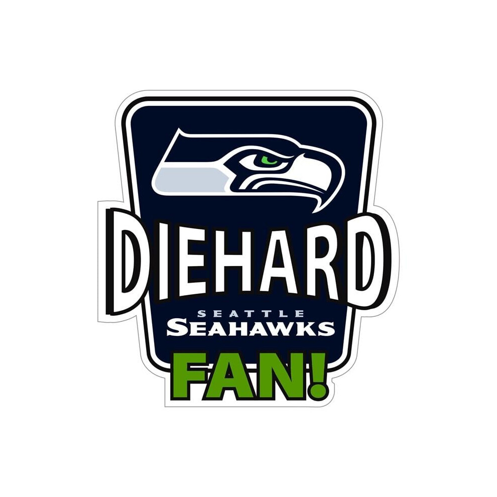 Siskiyou Sports Fdhd155 Nfl Seattle Seahawks Die-Hard Fan Auto Decal - One Size 754603594045