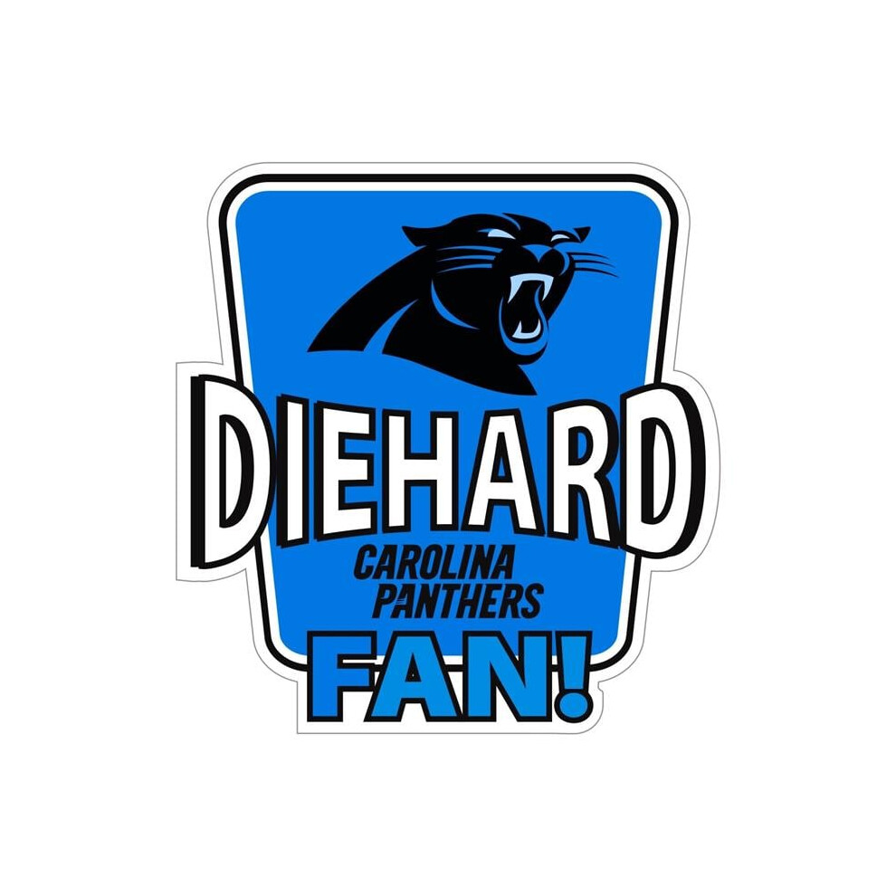 Siskiyou Sports Fdhd170 Nfl Carolina Panthers Die-Hard Fan Auto Decal - One Size 754603874598