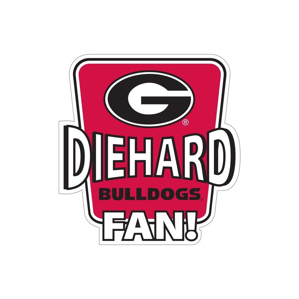 Siskiyou Sports Cdhd5 Unisex Ncaa Georgia Bulldogs Die-Hard Fan Auto Decal 754603410130