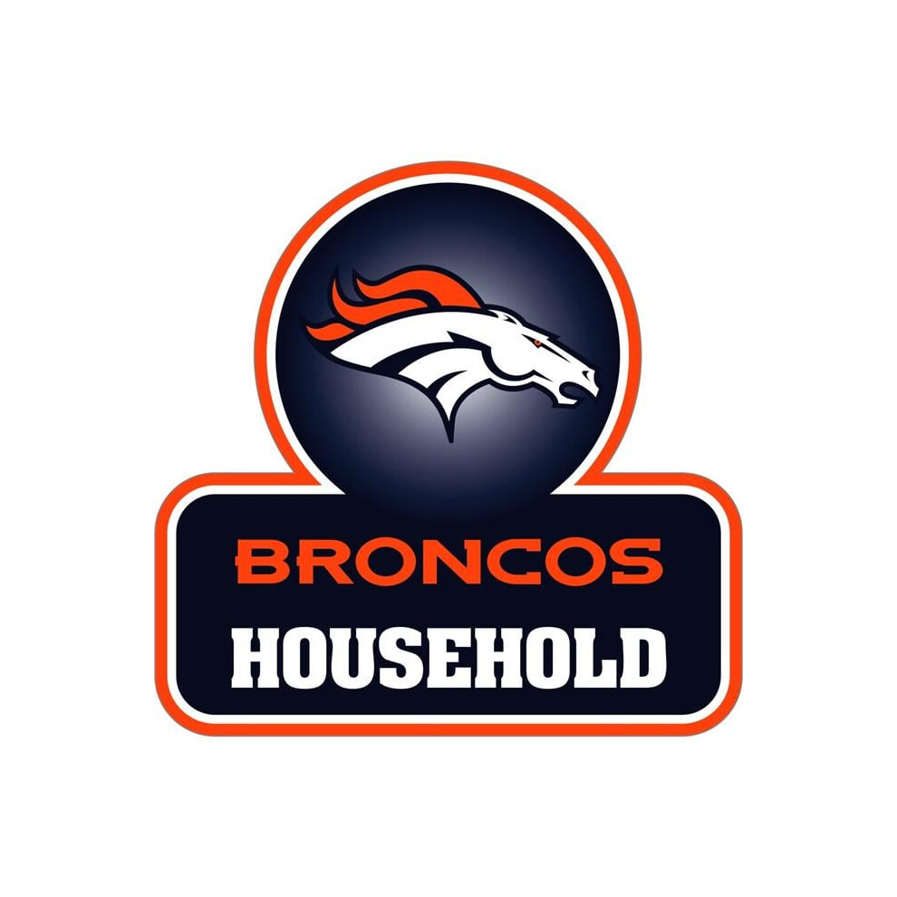 Siskiyou Sports Fhhd020 Nfl Denver Broncos Household Auto Decal - One Size 754603440007