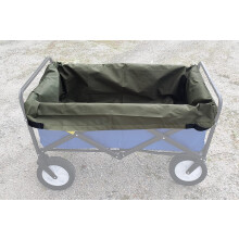 UpBloom Wagon Liner & Cover. Patent Pending - Heavy Duty Water Resistant Repellent Distressed Fabric with Easy Unloading Handles. Fits Most Utility Ca