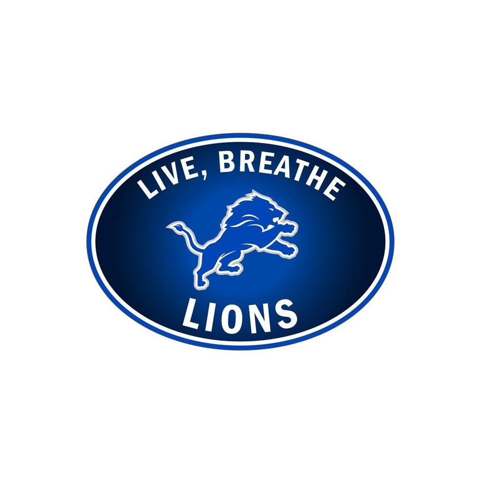 Siskiyou Sports Flbd105 Nfl Detroit Lions Live-Breath Auto Decal - One Size 754603833762