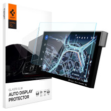 Spigen gehard glazen schermbeschermer [GlasTR Slim] ontworpen voor Toyota Tundra (2022/2023/2024) Toyota Sequoia (2023/2024) 14 inch dashboard touchs