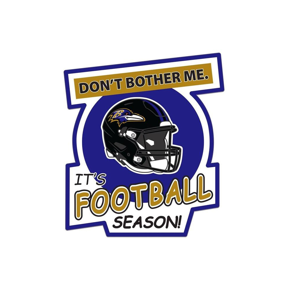 Siskiyou Sports Fdbd180 Unisex Nfl Baltimore Ravens Do Not Bother Me Auto Decal 754603204548